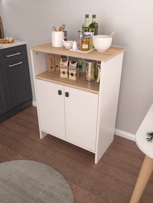 Hanah Home Armario Multiusos Berry - Sonomo, Blanco
